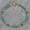 BLUEYES COLLECTION Niche Bohemian Holiday Style Fashionable Stone Beaded Anklet Jewellery Chain-003