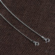 BLUEYES COLLECTION S925 Sterling Silver 16" inchs 1mm thick Soft Necklaces Neck Chains